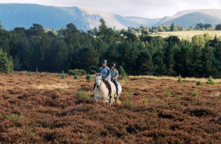 Riding at Rothiemruchus. The Cairngorm region is a great place for a staycation. Lots of family fun to do including walking, biking and horse riding.